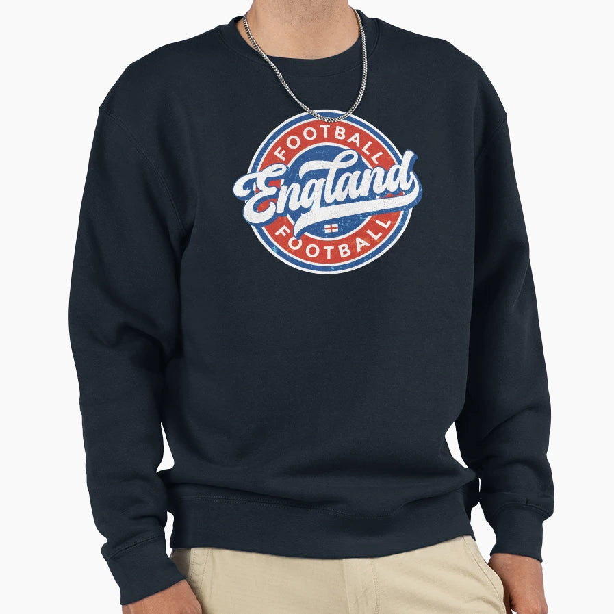 England Football Badge Round England Sweatshirt - Minimalist Print Unisex - T-Shirt, Sweatshirt, Hoodie