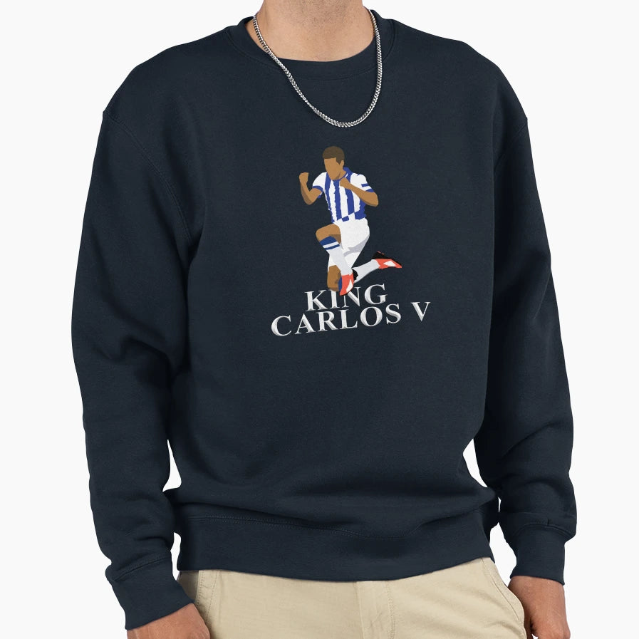 King Carlos Vela Sweatshirt - Unique Graphic for Adults - T-Shirt, Sweatshirt, Hoodie