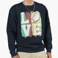Love And Football Sweatshirt - Minimalist Print for Adults - T-Shirt, Sweatshirt, Hoodie