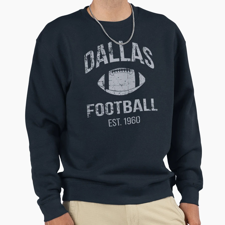 Dallas Football Team Sweatshirt - Streetwear Style for Adults - T-Shirt, Sweatshirt, Hoodie