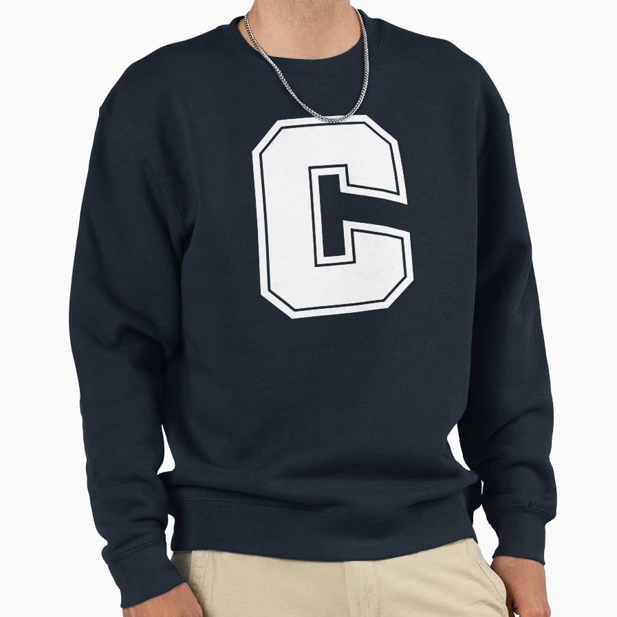 Chs C Logo White Sweatshirt - Unique Graphic Men Women - T-Shirt, Sweatshirt, Hoodie
