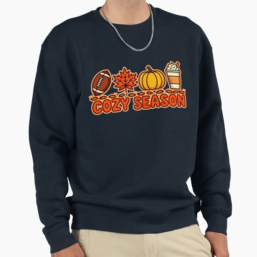 Autumn Cozy Season Sweatshirt - Graphic Print for Adults - T-Shirt, Sweatshirt, Hoodie