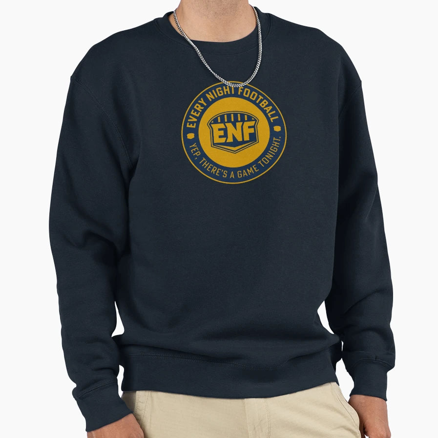 Every Night Football Circular Sweatshirt - Fun Novelty Design Unisex - T-Shirt, Sweatshirt, Hoodie