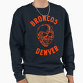 Broncos Skull Sweatshirt - Minimalist Print for Adults - T-Shirt, Sweatshirt, Hoodie