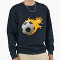 Fire Football 00Ff00 Sweatshirt - Streetwear Style Unisex - T-Shirt, Sweatshirt, Hoodie