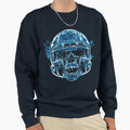 Frozen Fury Helmet Sweatshirt - Fun Novelty Design for Adults - T-Shirt, Sweatshirt, Hoodie