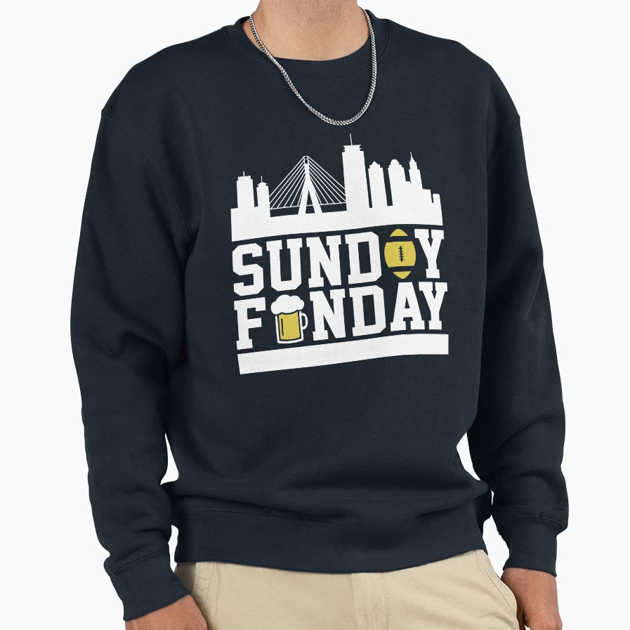 Sunday Funday Football Sweatshirt - Fun Novelty Design for Adults - T-Shirt, Sweatshirt, Hoodie