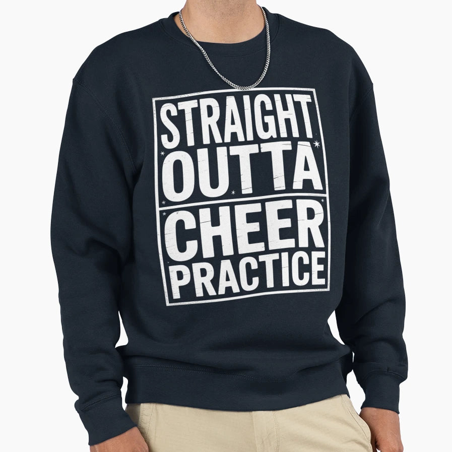 Cheer Practice Cheerleading Practice Sweatshirt - Unique Graphic for Adults - T-Shirt, Sweatshirt, Hoodie