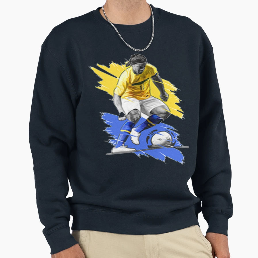 Ronaldinho Sweatshirt - Streetwear Style for Adults - T-Shirt, Sweatshirt, Hoodie