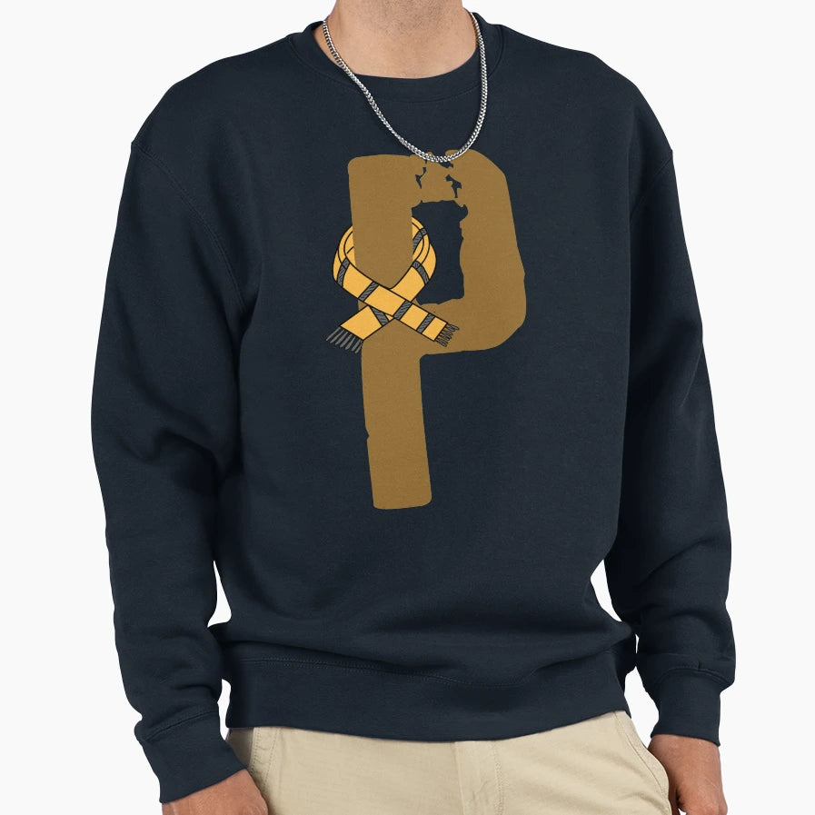 P Letter Magic School Team Badger Sweatshirt - Custom Art Print Unisex - T-Shirt, Sweatshirt, Hoodie
