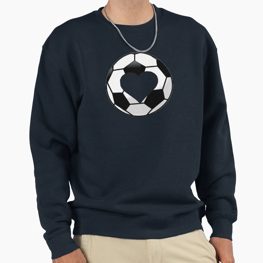 Soccer Is Love Sweatshirt - Minimalist Print Men Women - T-Shirt, Sweatshirt, Hoodie