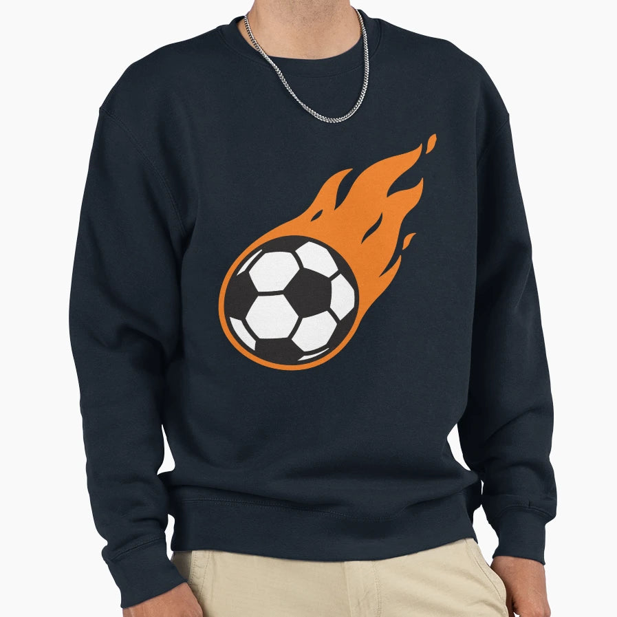 Blazing Football Sweatshirt - Minimalist Print Unisex - T-Shirt, Sweatshirt, Hoodie