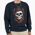 Chill Skull Sweatshirt - Novelty Apparel Men Women - T-Shirt, Sweatshirt, Hoodie
