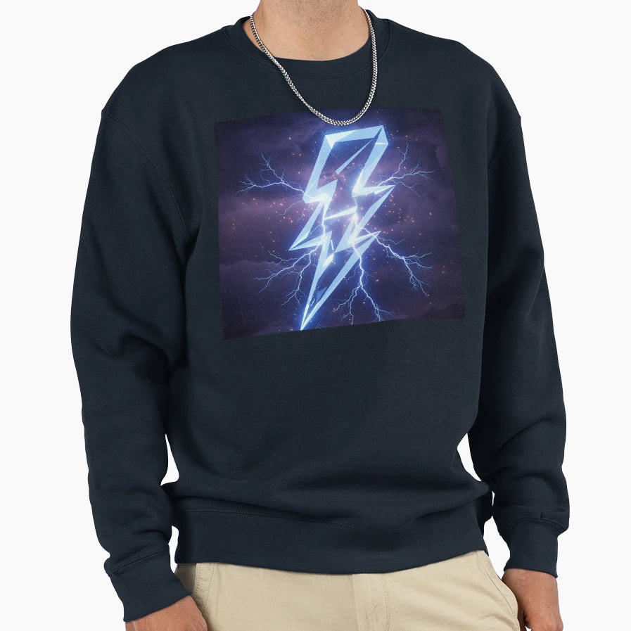 Ligjthning Sweatshirt - Fun Novelty Design for Adults - T-Shirt, Sweatshirt, Hoodie