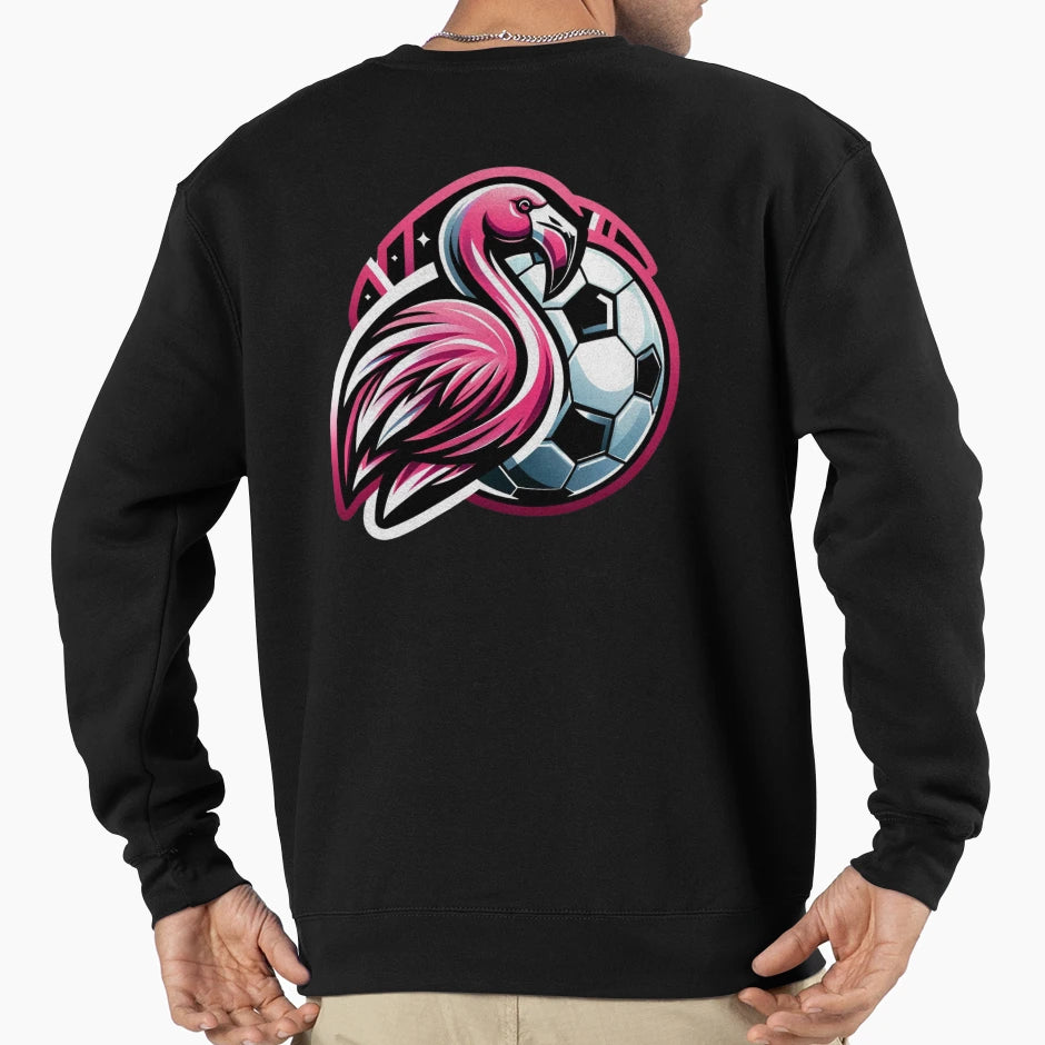 Flamingo Soccer Fusion Sweatshirt - Streetwear Style for Adults - T-Shirt, Sweatshirt, Hoodie
