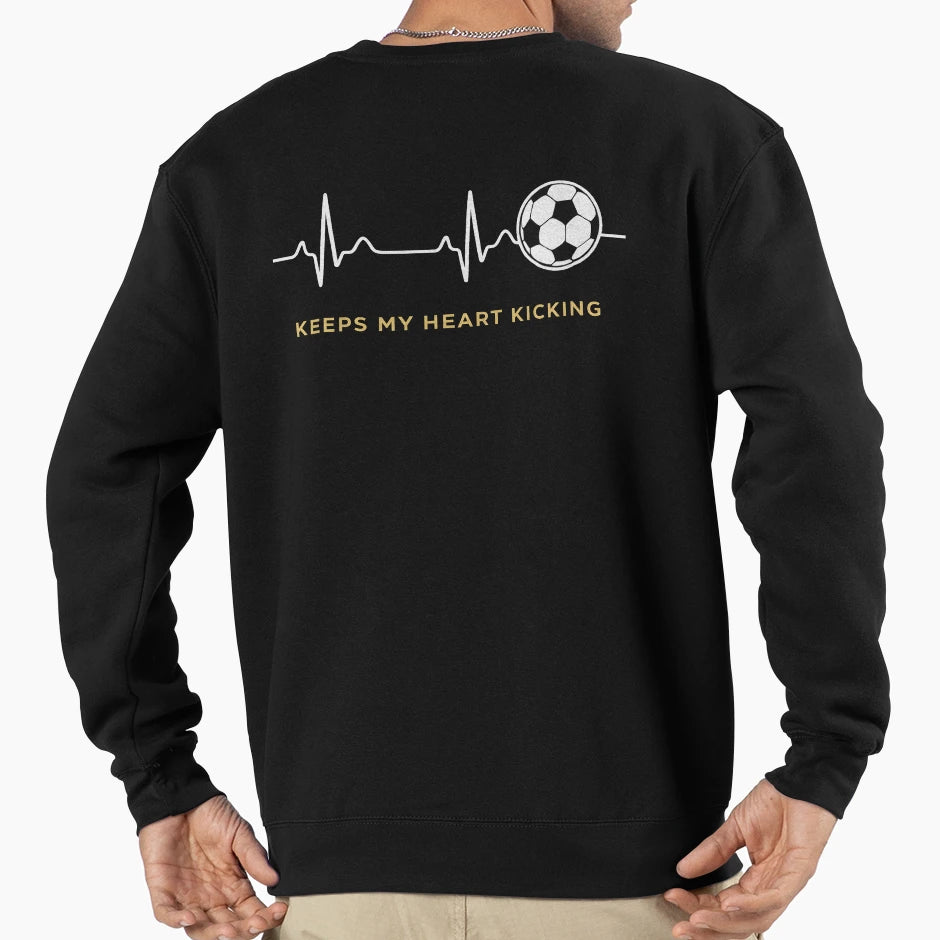 Soccer Keeps My Heart Kicking Sweatshirt - Minimalist Print Unisex - T-Shirt, Sweatshirt, Hoodie