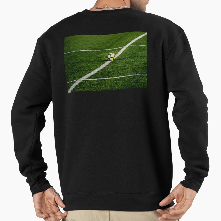 Football Field Photo Sweatshirt - Trendy Graphic Unisex - T-Shirt, Sweatshirt, Hoodie