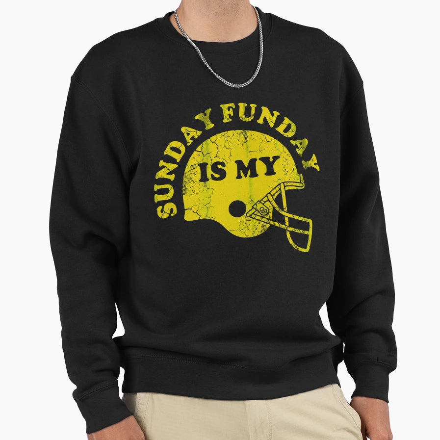 Sunday Is My Funday Sweatshirt - Minimalist Print Unisex - T-Shirt, Sweatshirt, Hoodie