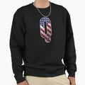 Letter Q Patriotic Art American Sweatshirt - Fun Novelty Design Men Women - T-Shirt, Sweatshirt, Hoodie