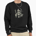 Skull Rapper Is Smoking Sweatshirt - Graphic Print Men Women - T-Shirt, Sweatshirt, Hoodie