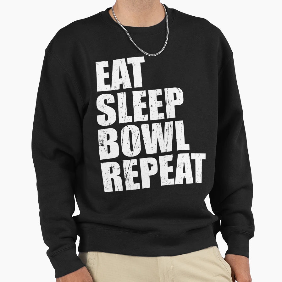 Eat Sleep Bowl Repeat Gift High T-Shirt - Casual Everyday Wear for Adults - T-Shirt, Sweatshirt, Hoodie