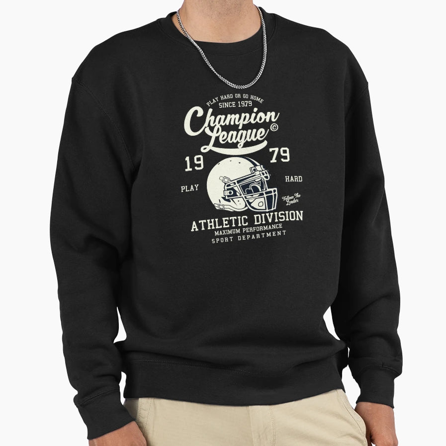 Champion League Football Sweatshirt - Trendy Graphic Men Women - T-Shirt, Sweatshirt, Hoodie