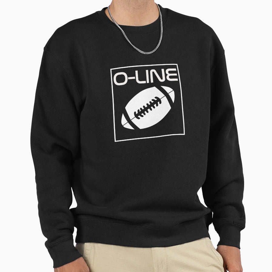 O Line Football Athletics Offensive T-Shirt - Custom Art Print Men Women - T-Shirt, Sweatshirt, Hoodie