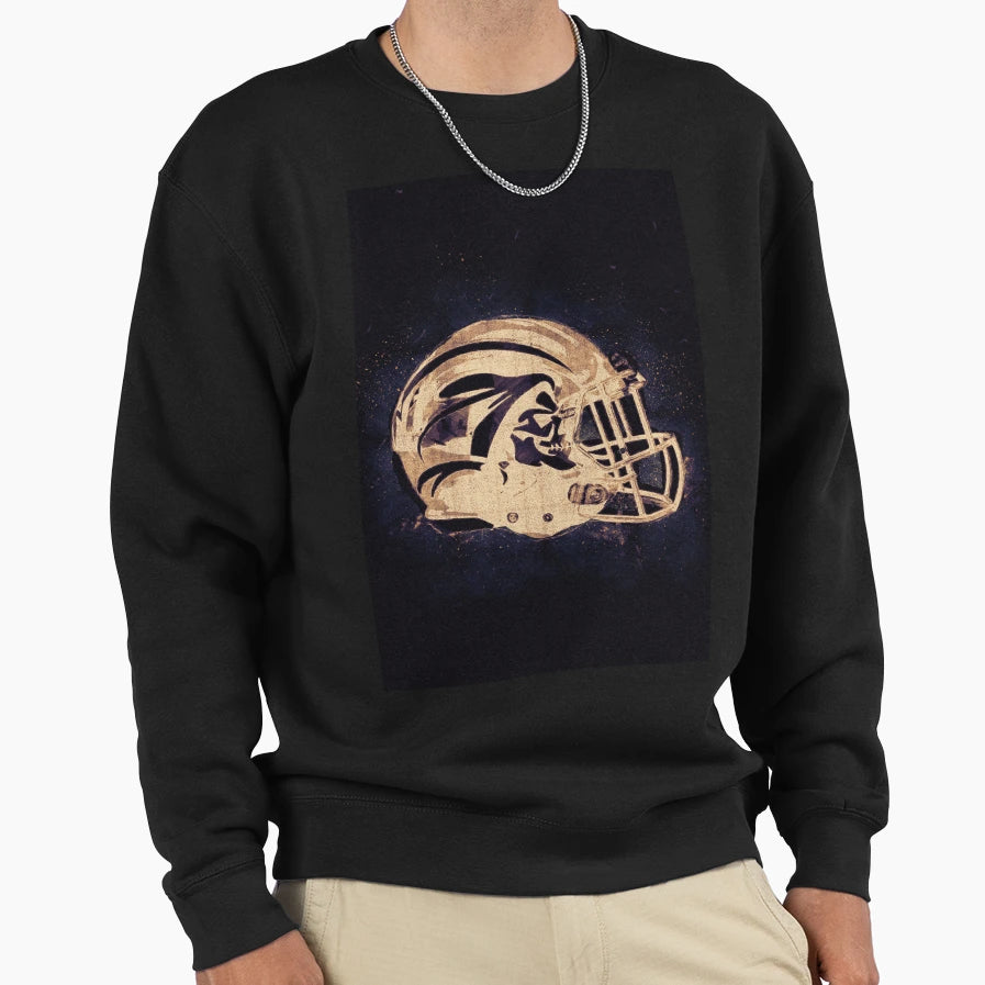 Football Helmet Abstract Galaxy All Sweatshirt - Trendy Graphic Men Women - T-Shirt, Sweatshirt, Hoodie