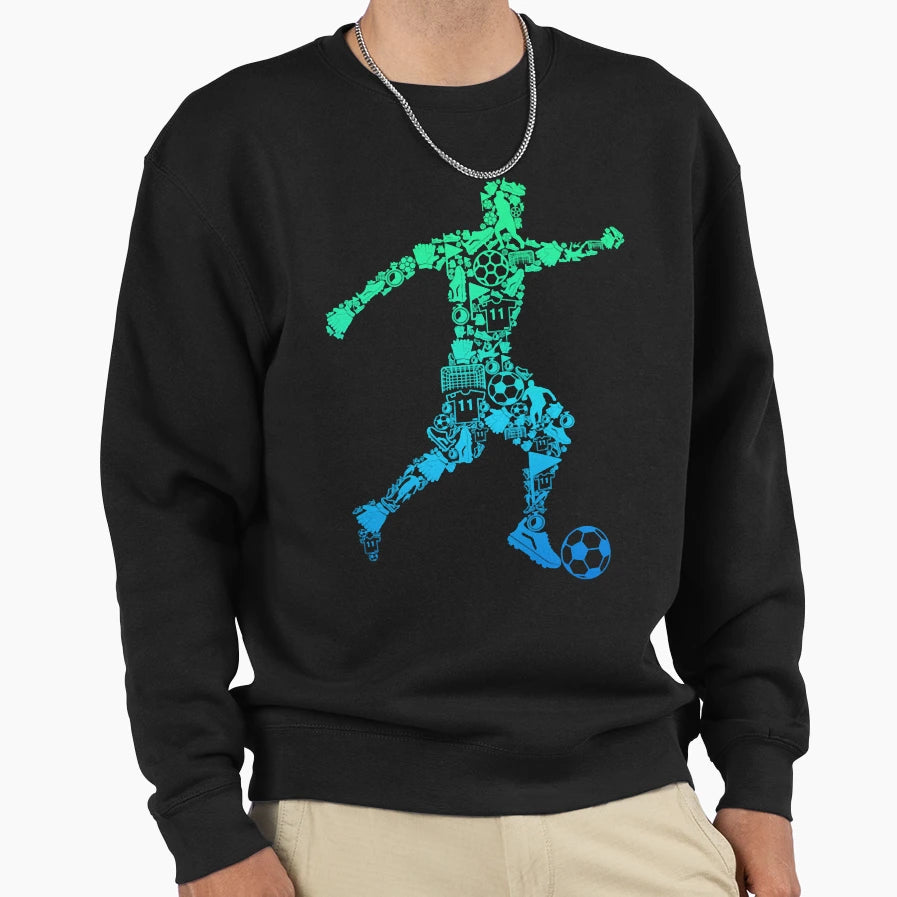 Soccer Soccer Player Sweatshirt - Custom Art Print for Adults - T-Shirt, Sweatshirt, Hoodie