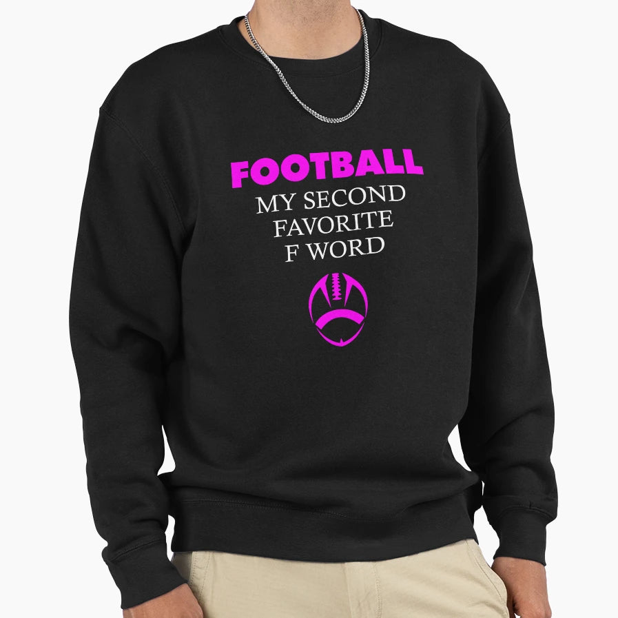 Funny Football Mom Second Sweatshirt - Aesthetic Graphic for Adults - T-Shirt, Sweatshirt, Hoodie
