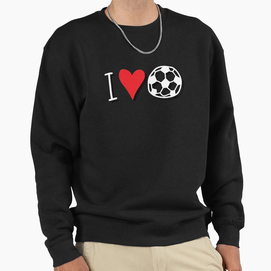 I Love Heart Football Sweatshirt - Unique Graphic Unisex - T-Shirt, Sweatshirt, Hoodie