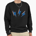 Power Bolt Blue Peach Lightning Sweatshirt - Trendy Graphic for Adults - T-Shirt, Sweatshirt, Hoodie