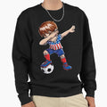 Dabbing Soccer Dab Usa Flag Funny T-Shirt - Minimalist Print Men Women - T-Shirt, Sweatshirt, Hoodie