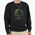 Neon Skull Rgb Strong Muscular Sweatshirt - Casual Everyday Wear Men Women - T-Shirt, Sweatshirt, Hoodie