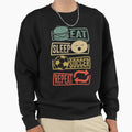 Eat Sleep Soccer Repeat Soccer Lover Gift Sweatshirt - Graphic Print Unisex - T-Shirt, Sweatshirt, Hoodie