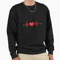 Normal Heart Rate Sweatshirt - Aesthetic Graphic Men Women - T-Shirt, Sweatshirt, Hoodie