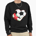 Football Heart England Sweatshirt - Trendy Graphic Unisex - T-Shirt, Sweatshirt, Hoodie