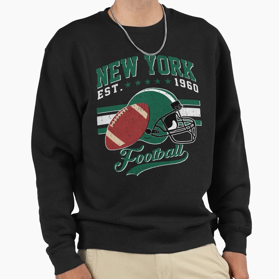 New York Football Sweatshirt - Minimalist Print Men Women - T-Shirt, Sweatshirt, Hoodie