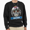 American Football Buffalo Skull Sweatshirt - Unique Graphic Unisex - T-Shirt, Sweatshirt, Hoodie