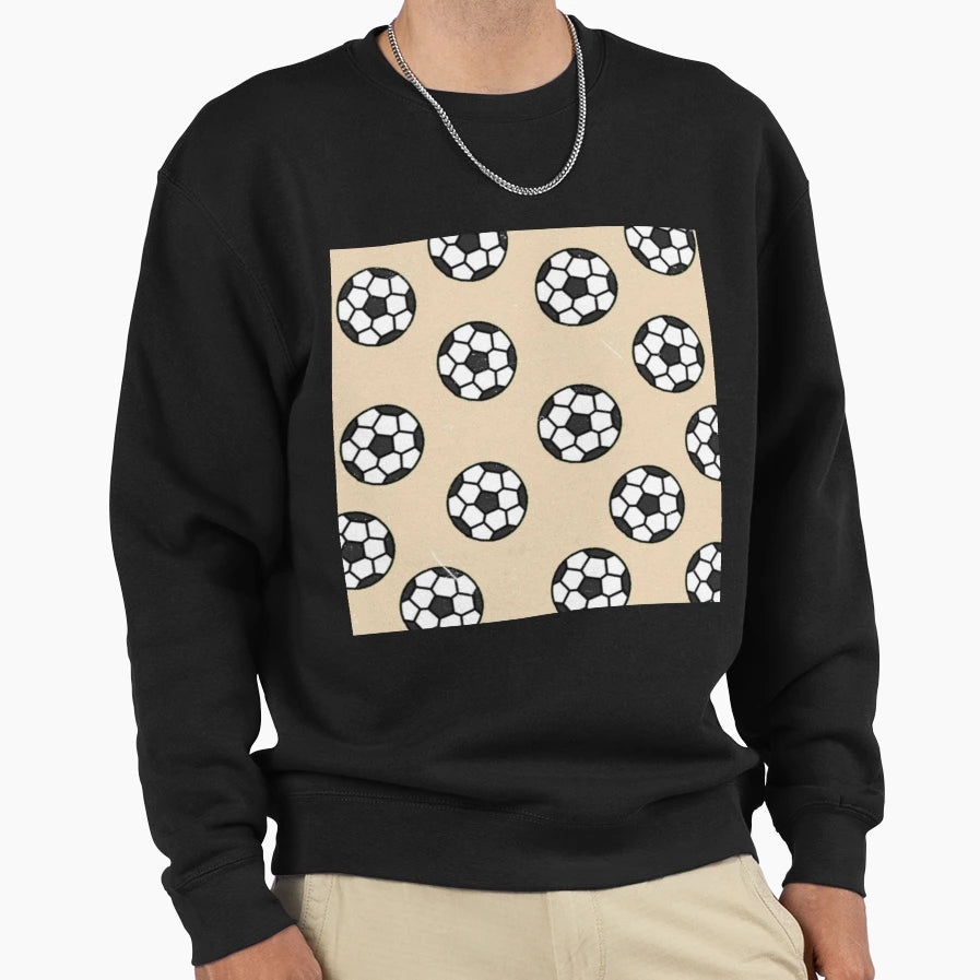 Soccer Football Pattern Mask Sweatshirt - Unique Graphic for Adults - T-Shirt, Sweatshirt, Hoodie
