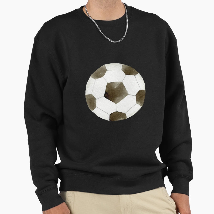 Watercolor Soccer Ball Sweatshirt - Graphic Print for Adults - T-Shirt, Sweatshirt, Hoodie