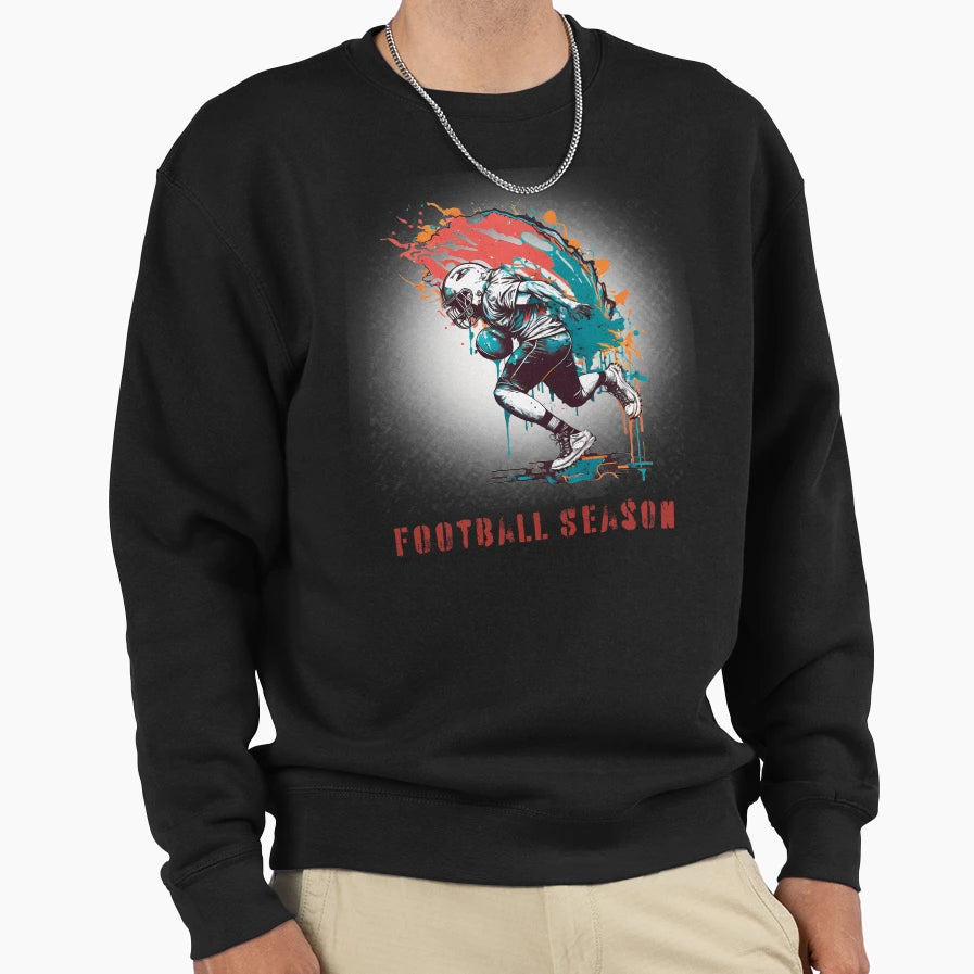 Football Season Sweatshirt - Fun Novelty Design for Adults - T-Shirt, Sweatshirt, Hoodie