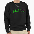 Baseball Picture Ecg Curve Heartbeat Sweatshirt - Aesthetic Graphic Unisex - T-Shirt, Sweatshirt, Hoodie