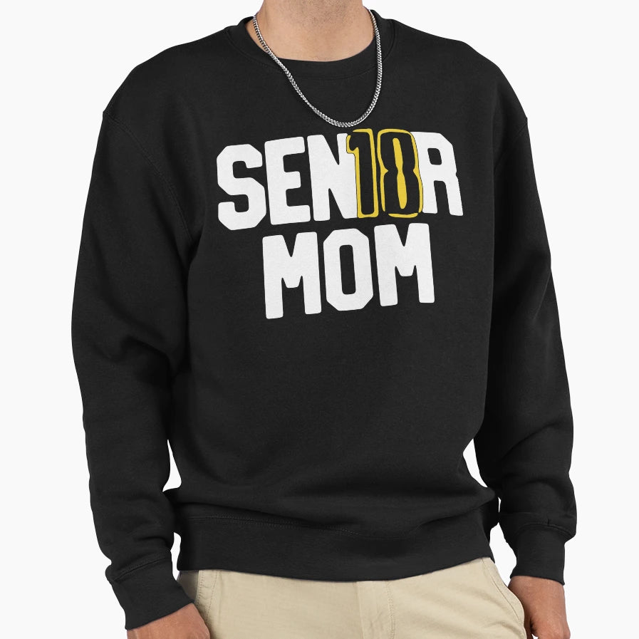 Senior 2018 Sen18R Mom Graduation T-Shirt - Aesthetic Graphic Men Women - T-Shirt, Sweatshirt, Hoodie