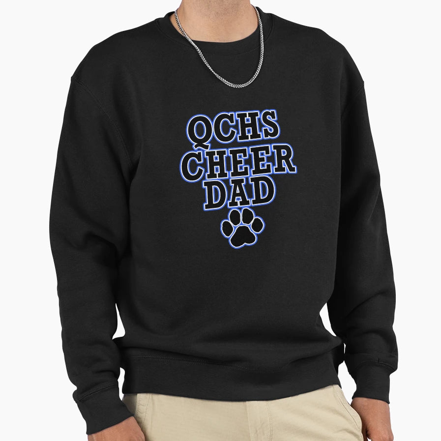 Cheer Dad Qchs Sweatshirt - Casual Everyday Wear Men Women - T-Shirt, Sweatshirt, Hoodie