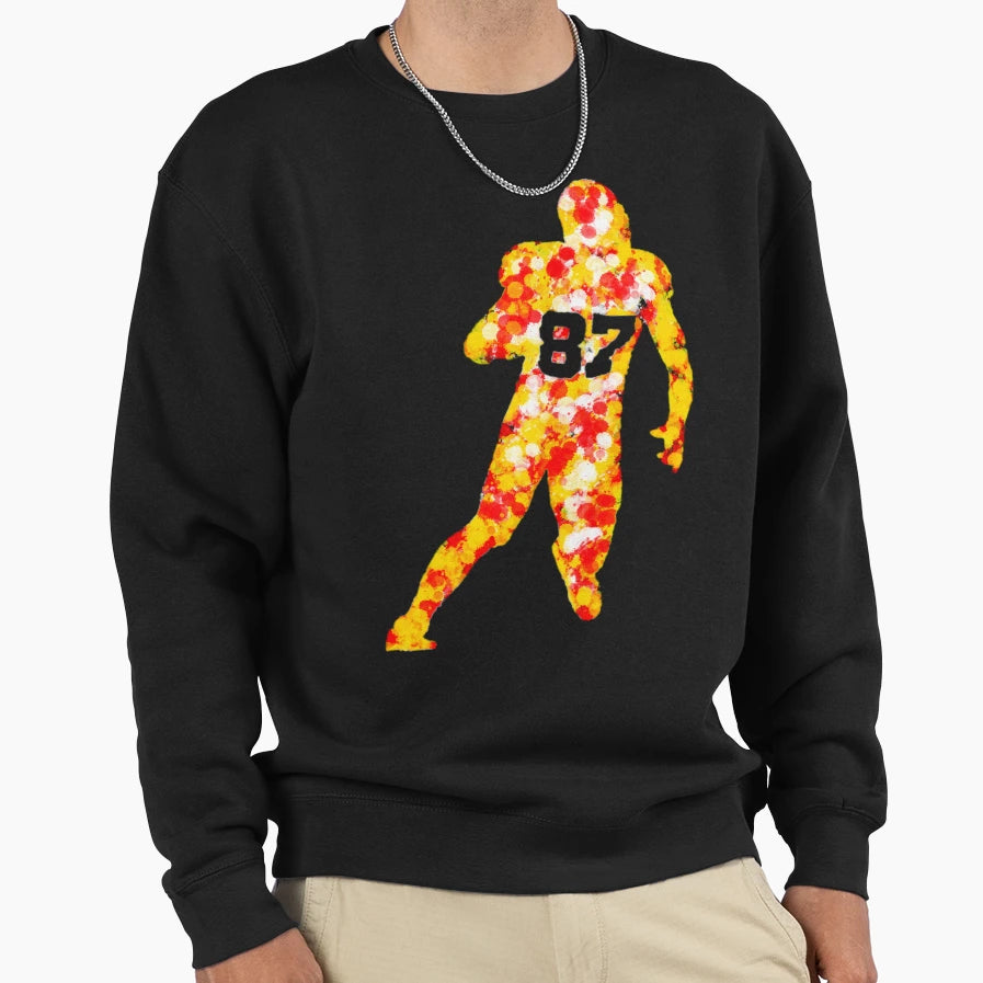 Splatter Kelce Sweatshirt - Custom Art Print Unisex - T-Shirt, Sweatshirt, Hoodie