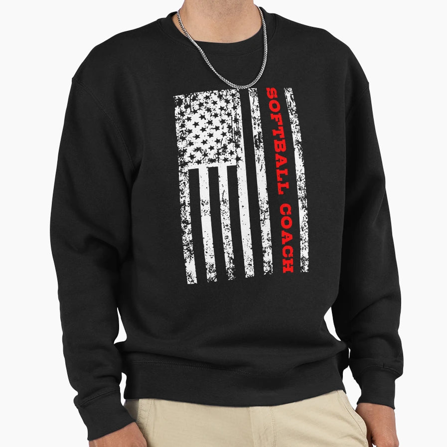 Softball Coach Sweatshirt - Fun Novelty Design Unisex - T-Shirt, Sweatshirt, Hoodie