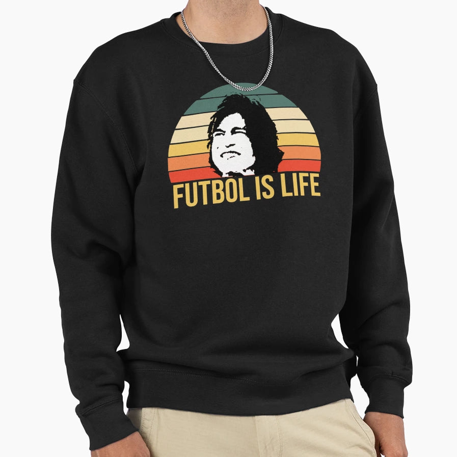 Futbol Is Life Sweatshirt - Minimalist Print Men Women - T-Shirt, Sweatshirt, Hoodie