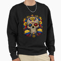 Colombia Soccer Skull Sweatshirt - Minimalist Print Unisex - T-Shirt, Sweatshirt, Hoodie
