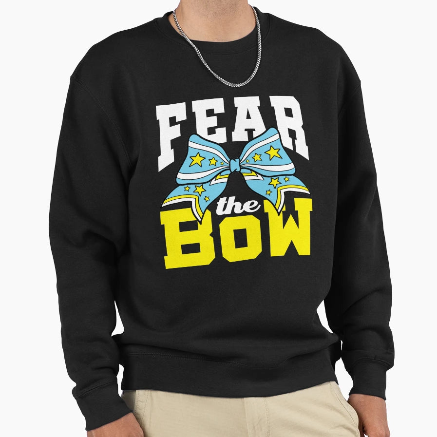 Cheerleading Cheer Fear Bow Sweatshirt - Aesthetic Graphic for Adults - T-Shirt, Sweatshirt, Hoodie